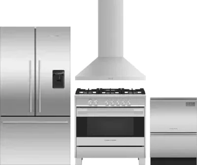 4 Piece Package Includes Refrigerator, Range, Hood And Dishwasher